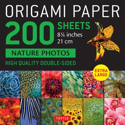 Origami Paper 200 Sheets Nature Photos 8 1/4 (21 CM): Double-Sided Origami Sheets Printed with 12 Photographs (Instructions for 6 Projects Included) by Tuttle Publishing