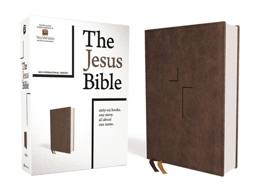 The Jesus Bible, NIV Edition, Leathersoft, Brown, Indexed, Comfort Print by Passion Publishing