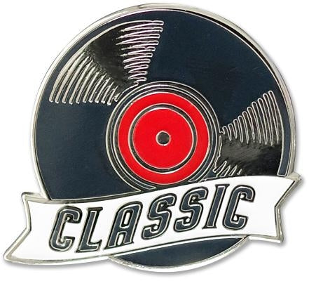 Enamel Pin Classic Vinyl by Peter Pauper Press, Inc