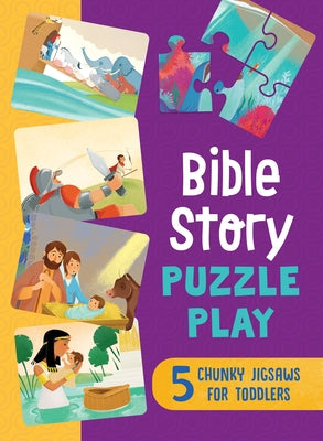 Bible Story Puzzle Play: 5 Chunky Jigsaws for Toddlers by Compiled by Barbour Staff