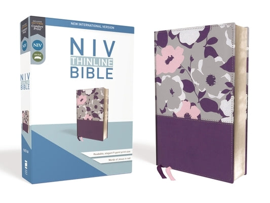 NIV, Thinline Bible, Imitation Leather, Purple, Red Letter Edition by Zondervan