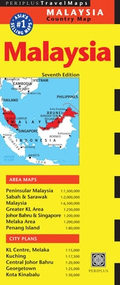 Malaysia Travel Map Seventh Edition by Periplus Editions