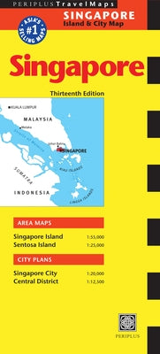 Singapore Travel Map: Singapore Island & City Map by Periplus Editors