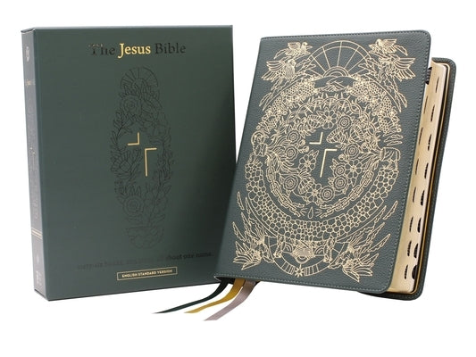 The Jesus Bible Artist Edition, Esv, Genuine Leather, Calfskin, Green, Limited Edition, Thumb Indexed by Passion Publishing