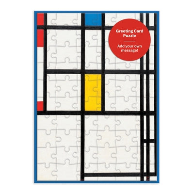 Moma Mondrian Greeting Card Puzzle by Mondiran, Piet