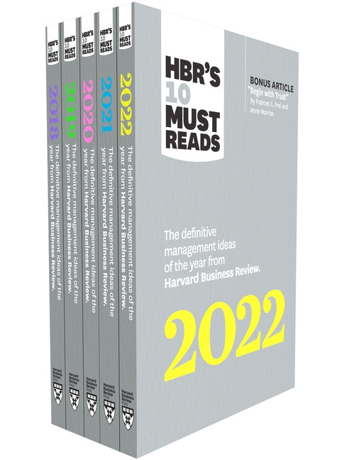 5 Years of Must Reads from Hbr: 2022 Edition (5 Books) by Review, Harvard Business