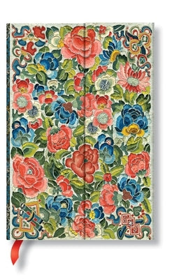 Pear Garden Hardcover Journals Mini 176 Pg Lined Peking Opera Embroidery by Paperblanks Journals Ltd