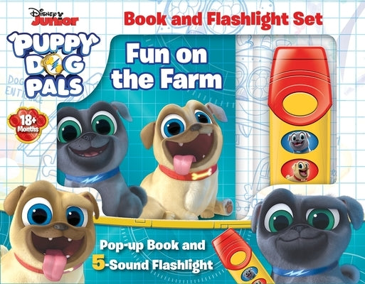 Disney Junior Puppy Dog Pals: Fun on the Farm: Book and Flashlight Set [With Flashlight] by Pi Kids