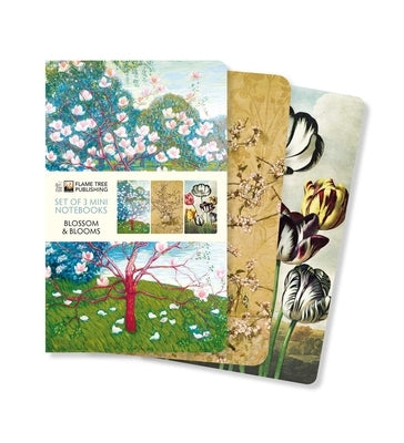 Blossoms & Blooms Set of 3 Mini Notebooks by Flame Tree Studio