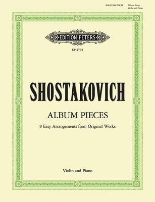 Album Pieces for Violin and Piano by Shostakovich, Dmitri