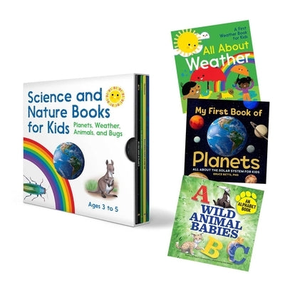Science and Nature Books for Kids 3 to 5 Box Set: Planets, Weather, Animals, and Bugs by Rockridge Press