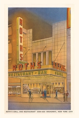 Vintage Journal Roth's Restaurant, New York City by Found Image Press