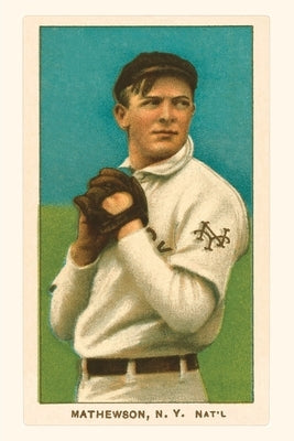 Vintage Journal Early Baseball Card, Christy Mathewson by Found Image Press