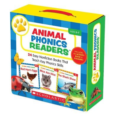 Animal Phonics Readers: 24 Easy Nonfiction Books That Teach Key Phonics Skills [With Sticker(s) and Activity Book] by Charlesworth, Liza