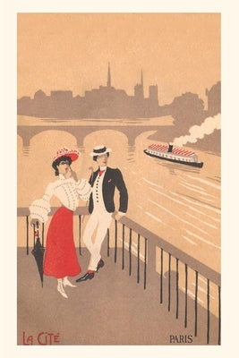 Vintage Journal Couple on the Seine, Graphics by Found Image Press