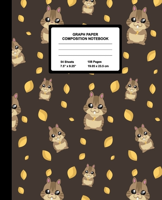 Graph Paper Composition Notebook: Quad Ruled 4 Squares Per Inch Sheets, Math and Science Grid Note Book for Elementary Students, Cute Kawaii Chipmunk by Notebooks, Little Pens