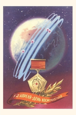 Vintage Journal Poster with Soviet Space Medal by Found Image Press