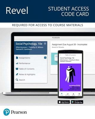 Revel for Social Psychology -- Access Card by Aronson, Elliot