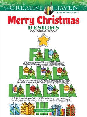 Creative Haven Merry Christmas Designs Coloring Book by Anoushian, Suzanne