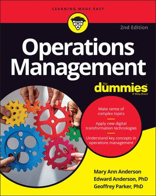 Operations Management for Dummies by Anderson, Mary Ann