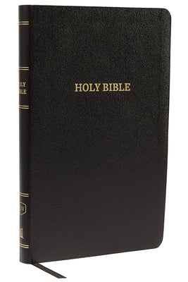 KJV, Thinline Reference Bible, Bonded Leather, Black, Red Letter Edition by Thomas Nelson