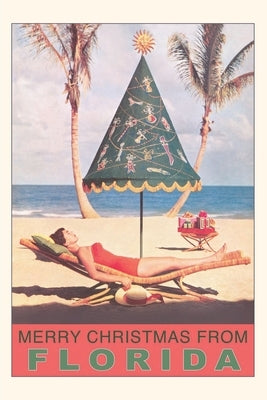 Vintage Journal Merry Christmas from Florida, Festive Umbrella by Found Image Press