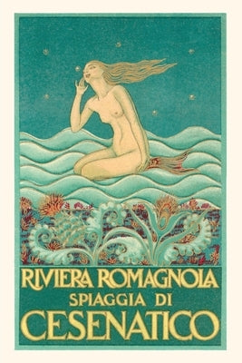 Vintage Journal Art Deco Listening Mermaid by Found Image Press