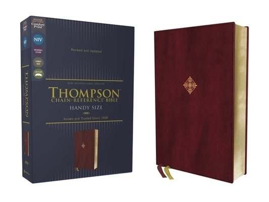 Niv, Thompson Chain-Reference Bible, Handy Size, Leathersoft, Burgundy, Red Letter, Comfort Print by Thompson, Frank Charles