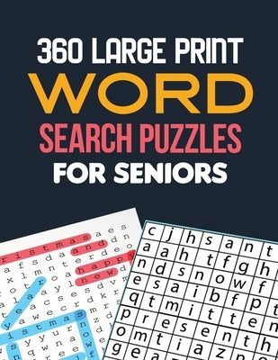 360 Large Print Word Search Puzzles for Seniors: Word Search Brain Workouts, Word Searches to Challenge Your Brain, Brian Game Book for Seniors in Thi by Studio, Voloxx