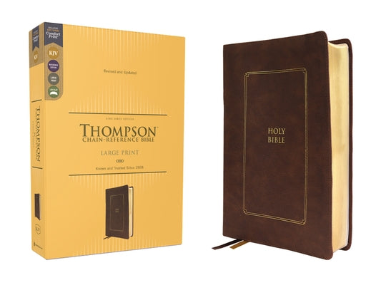 Kjv, Thompson Chain-Reference Bible, Large Print, Leathersoft, Brown, Red Letter, Comfort Print by Thompson, Frank Charles