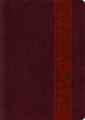 ESV Study Bible, Large Print (Trutone, Mahogany, Trellis Design, Indexed) by 