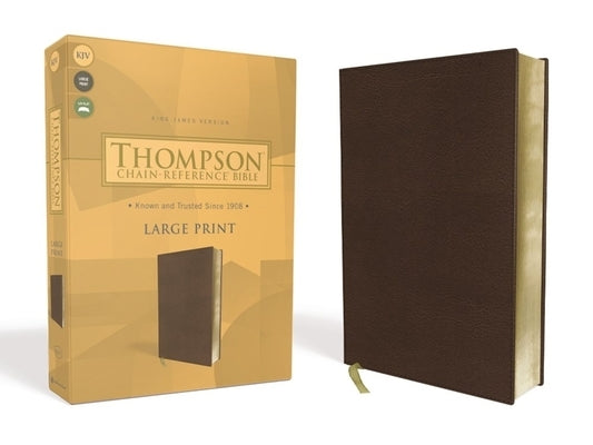 Kjv, Thompson Chain-Reference Bible, Large Print, Leathersoft, Brown, Red Letter by Thompson, Frank Charles