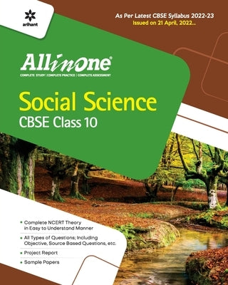 CBSE All In One Social Science Class 10 2022-23 Edition (As per latest CBSE Syllabus issued on 21 April 2022) by Pattrea, Madhumita