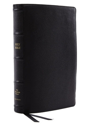 Nkjv, Reference Bible, Classic Verse-By-Verse, Center-Column, Premium Goatskin Leather, Black, Premier Collection, Red Letter Edition, Comfort Print by Thomas Nelson