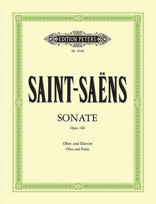 Oboe Sonata Op. 166 by Saint-Sa&#235;ns, Camille