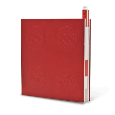 Lego 2.0 Locking Notebook with Gel Pen - Red by Santoki