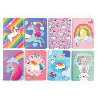 Mini Pocket Pal Journals: Unique Unicorns - Set of 8 (3.5 X 5) by Ooly