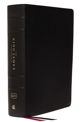 The King James Study Bible, Genuine Leather, Black, Indexed, Full-Color Edition by Thomas Nelson