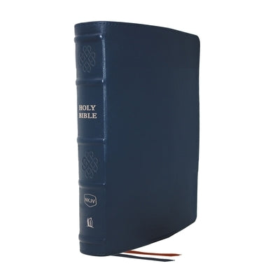 Nkjv, Single-Column Reference Bible, Genuine Leather, Blue, Comfort Print: Holy Bible, New King James Version by Thomas Nelson