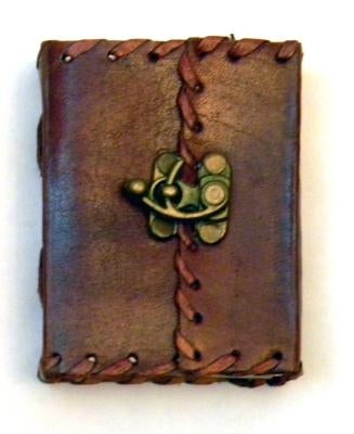 Plain Leather Journal W/Metal by Fantasy Gifts