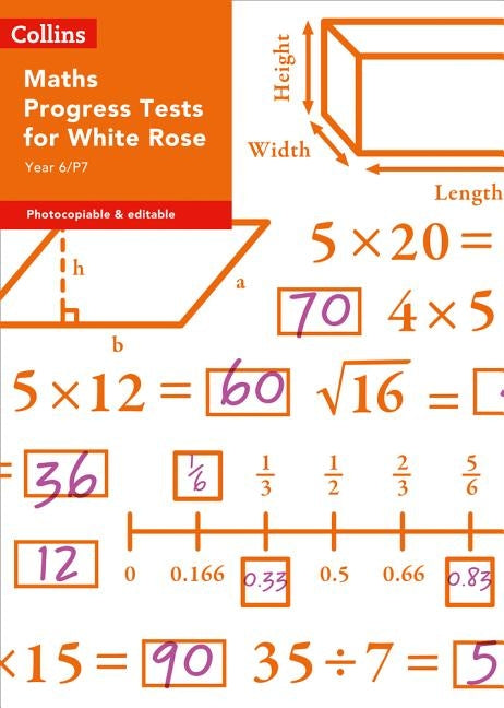 Collins Tests & Assessment - Year 6/P7 Maths Progress Tests for White Rose by Collins Uk