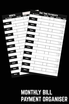 Monthly Bill Payment Organiser: Budget Monthly Bills & Expenses With This Money Tracker with a Simple Home Budget Spreadsheet Layout by Publishing, Bowes