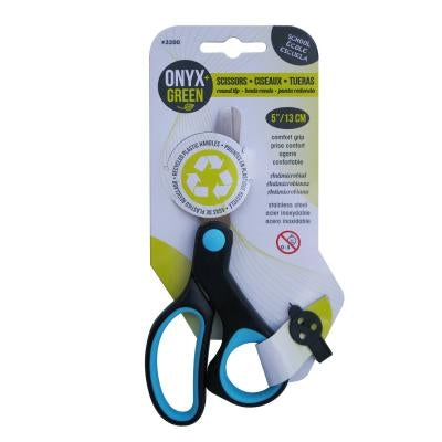 5 Comfort Grip Scissors by Onyx + Green