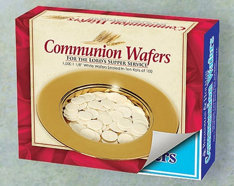 Communion Bread - Wafer: Round Unleavened Communion Wafers - Box of 1,000 Wafers by Broadman Church Supplies Staff