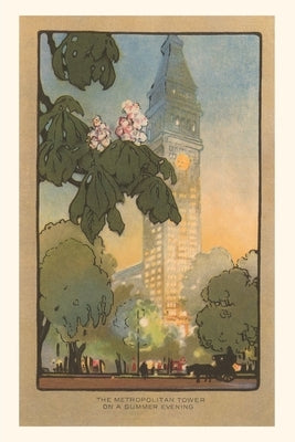 Vintage Journal Art Deco Rendering of Metropolitan Tower, New York City by Found Image Press