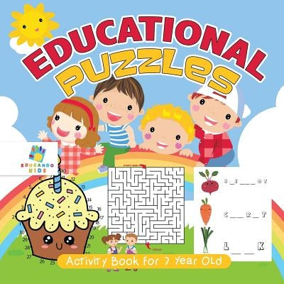 Educational Puzzles Activity Book for 7 Year Old by Educando Kids