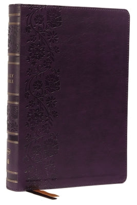 Nkjv, Single-Column Wide-Margin Reference Bible, Leathersoft, Purple, Red Letter, Comfort Print: Holy Bible, New King James Version by Thomas Nelson