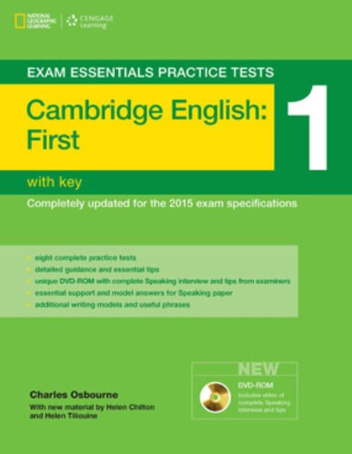 Exam Essentials: Cambridge First Practice Tests 1 W/Key + DVD-ROM by Osbourne, Charles