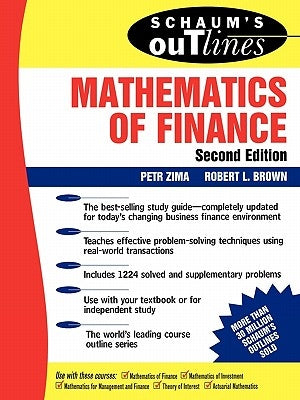 Schaum's Outline of Mathematics of Finance by Zima, Petr