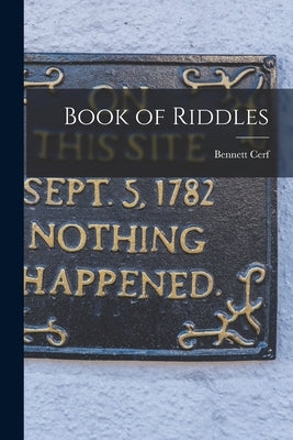 Book of Riddles by Cerf, Bennett 1898-1971